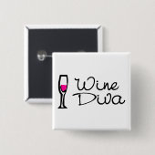 Wein-Diva Button (Vorne & Hinten)