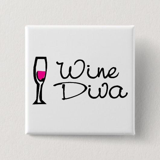Wein-Diva Button (Vorderseite)