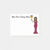 Wein-Diva-Probieren-Anmerkungen Post-it Klebezettel (Vorderseite)