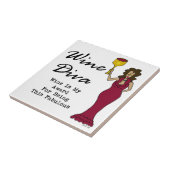 Wein-Diva "Wein ist mein Preis für Sein fabelhaft Fliese (Seite)