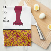 Wein-Diva "Wein ist mein Preis für Sein fabelhaft Handtuch (Viertel Falte)