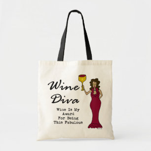 Wein-Diva "Wein ist mein Preis für Sein fabelhaft Tragetasche