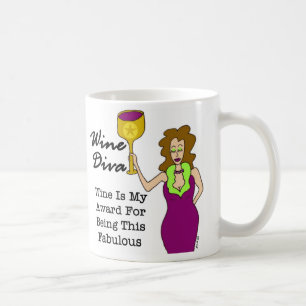 Wein-Diva "Wein ist mein Preis… " Kaffeetasse