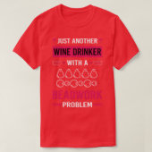 Wein Drinker Beadwork Perlenperlen T-Shirt (Design vorne)