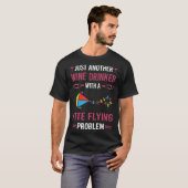 Wein Drinker Drachenfliegen T-Shirt (Vorne ganz)