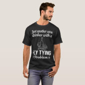 Wein Drinker Fly Tying T-Shirt (Vorne ganz)