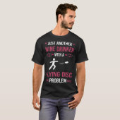 Wein Drinker Flying Disk T-Shirt (Vorne ganz)
