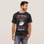 Wein Drinker Football T-Shirt (Vorne ganz)