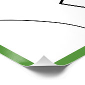 Wein Drinker Glossy Poster (Ecke)