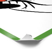 Wein Drinker Glossy Poster (Ecke)