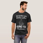 Wein Drinker Kung Fu T-Shirt (Vorne ganz)