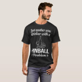 Wein Drinker Pinball T-Shirt (Vorne ganz)