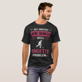 Wein Drinker Ringette T-Shirt (Vorne ganz)