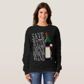 Wein Drinker Roter Wein Winemaker Roter Wein Weinr Sweatshirt (Vorne ganz)