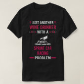 Wein Drinker Sprint Racing T-Shirt (Design vorne)