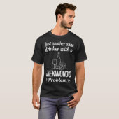 Wein Drinker Taekwondo Tae Kwon-Do T-Shirt (Vorne ganz)