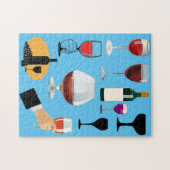 Wein Drinks Brillen Cocktails Alkohol Alkohol Alko Puzzle (Horizontal)