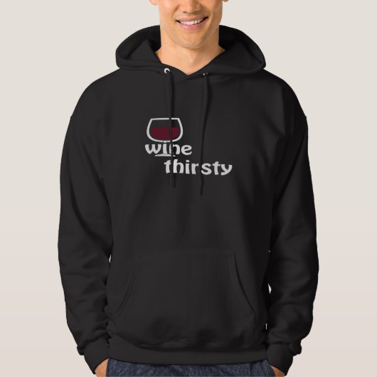Wein Durst Premium Hoodie (Vorderseite)