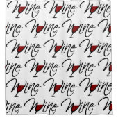 WEIN DUSCHVORHANG (Vorderseite)