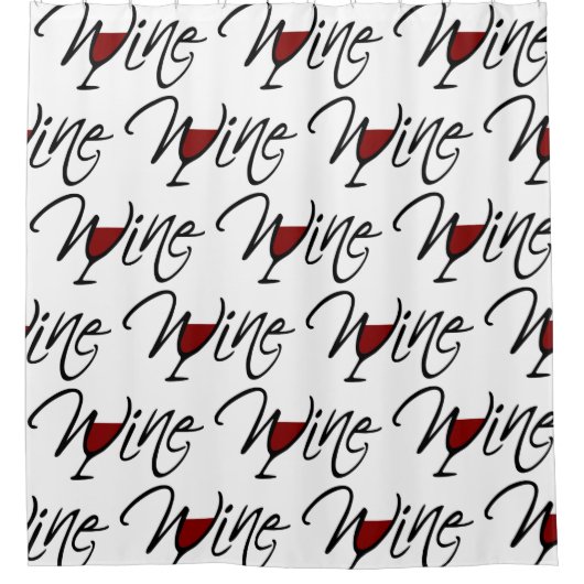 WEIN DUSCHVORHANG (Vorderseite)