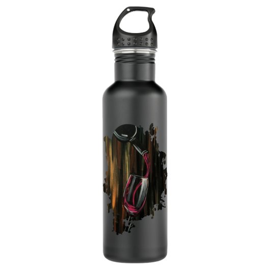 Wein Edelstahlflasche (Vorderseite)