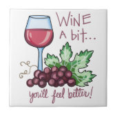 Wein ein bisschen fliese (Vorderseite)