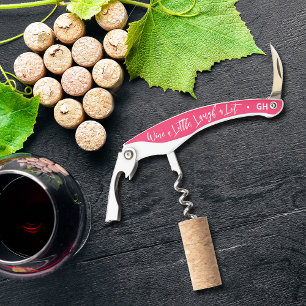 Wein ein bisschen, lach viel Party Kellnermesser