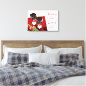 Wein ein bisschen...Liebe eine Menge! Leinwand (Insitu (Schlafzimmer))