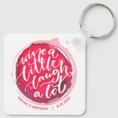 Wein ein kleiner Schlüsselanhänger (Rückseite)