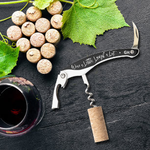 Wein ein wenig lachen Ein wenig schwarz Kellnermesser