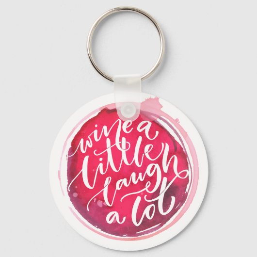 Wein ein wenig lachen Eine Menge Schlüsselanhänger (Rückseite)