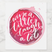 Wein ein wenig lachen Eine Menge Weinetikett (Einzelnes Label)