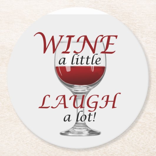 Wein ein wenig Papier Untersetzer (Vorderseite)