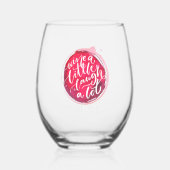 Wein ein wenig weinglas ohne stiel (Vorderseite)