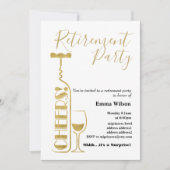 Wein, Einberufung in den Ruhestand Einladung (Vorderseite)