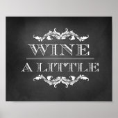 Wein eine kleine Hochzeit oder Party Schild 8x10 (Vorne)