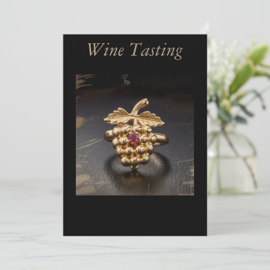 Wein Einladung (Stehend Vorderseite)