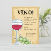 Wein-Einladung Einladung (Stehend Vorderseite)