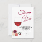 Wein, erwachsen, danke Karte (Vorderseite)