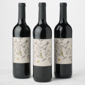 Wein Etikett trinken (Flaschen)