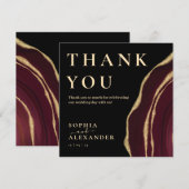 Wein Farbe Edelstein danke Karte (Vorne/Hinten)