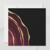 Wein Farbe Edelstein danke Karte (Rückseite)