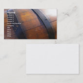 Wein-Fass Visitenkarte (Vorne/Hinten)