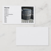 Wein-Fass Visitenkarte (Vorne/Hinten)