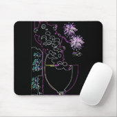 Wein-Feier im Neon-Mousepad Mousepad (Mit Mouse)