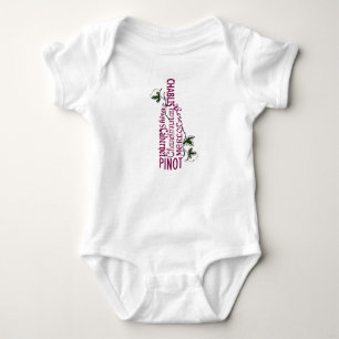 Wein-Flasche Baby Strampler