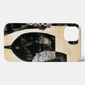Wein-Flasche mit zwei Gläsern Case-Mate iPhone Hülle (Rückseite (Horizontal))