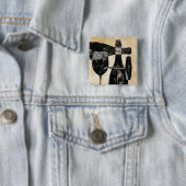 Wein-Flasche und Glas Button (Beispiel)