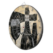 Wein-Flasche und Glas Dartscheibe (Vorderseite rechts)