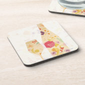 Wein-Flasche und Glas Untersetzer (Linke Seite)